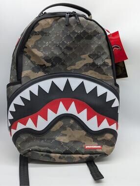 Sprayground Backpack Limited Edition B5084 Lasers Blazin Camouflage Green New